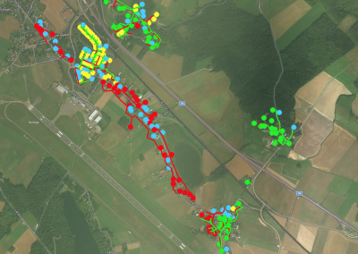 Live project status on Optopro maps