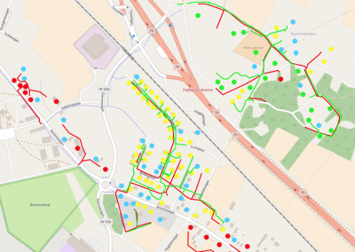 Live project status on Optopro maps